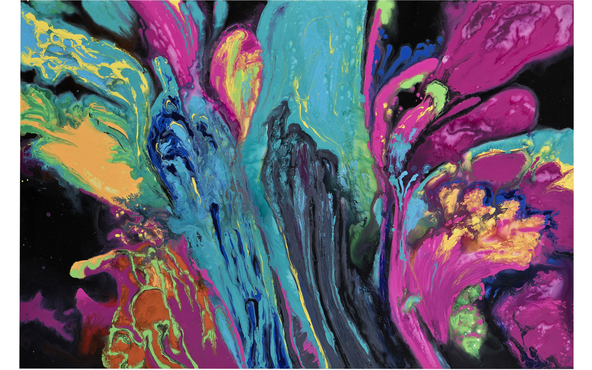 Obraz abstrakcyjny 100x150 cm Flower in Bloom