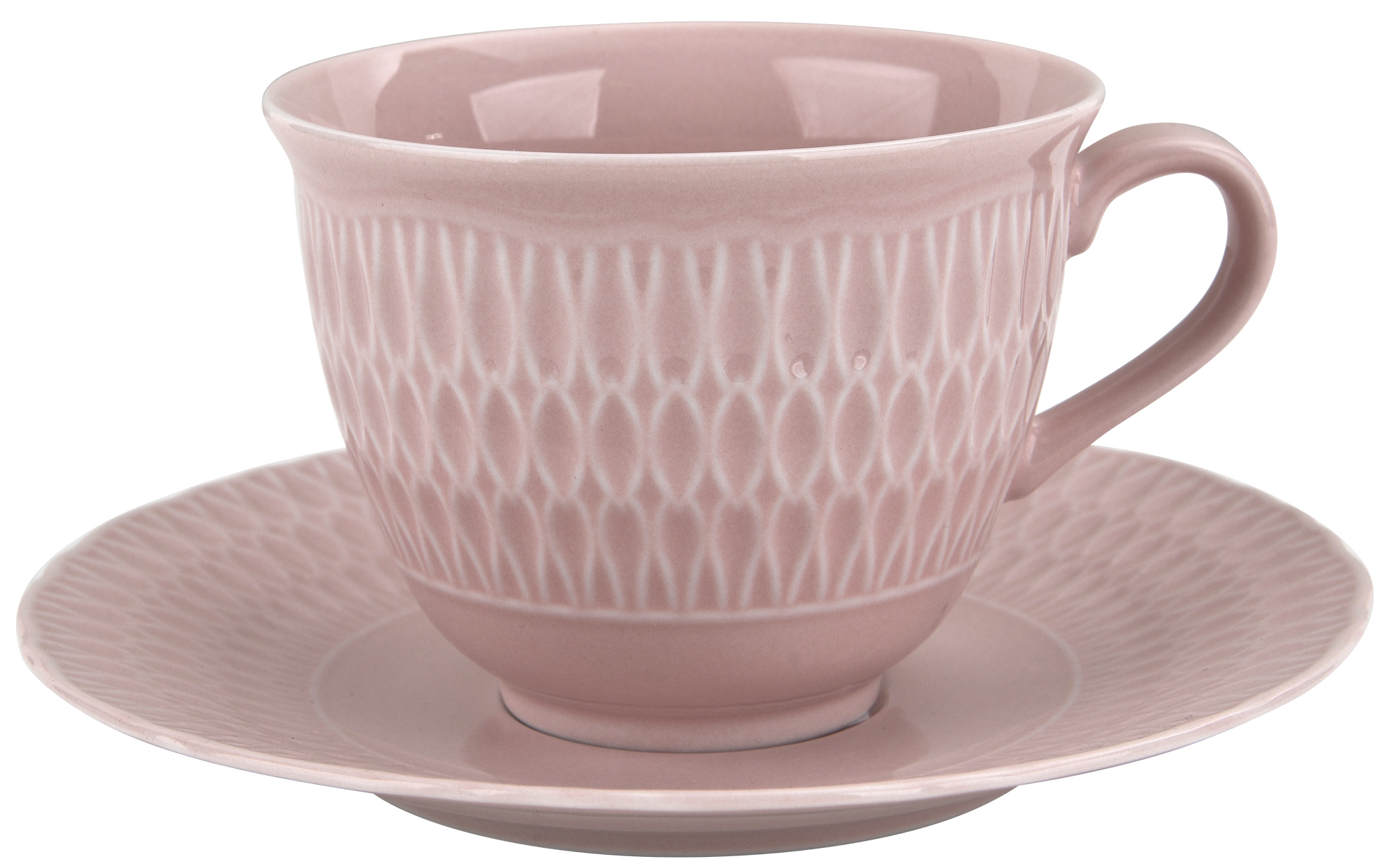 Filiżanka + spodek 250ml/16 cm Sofia Różowa