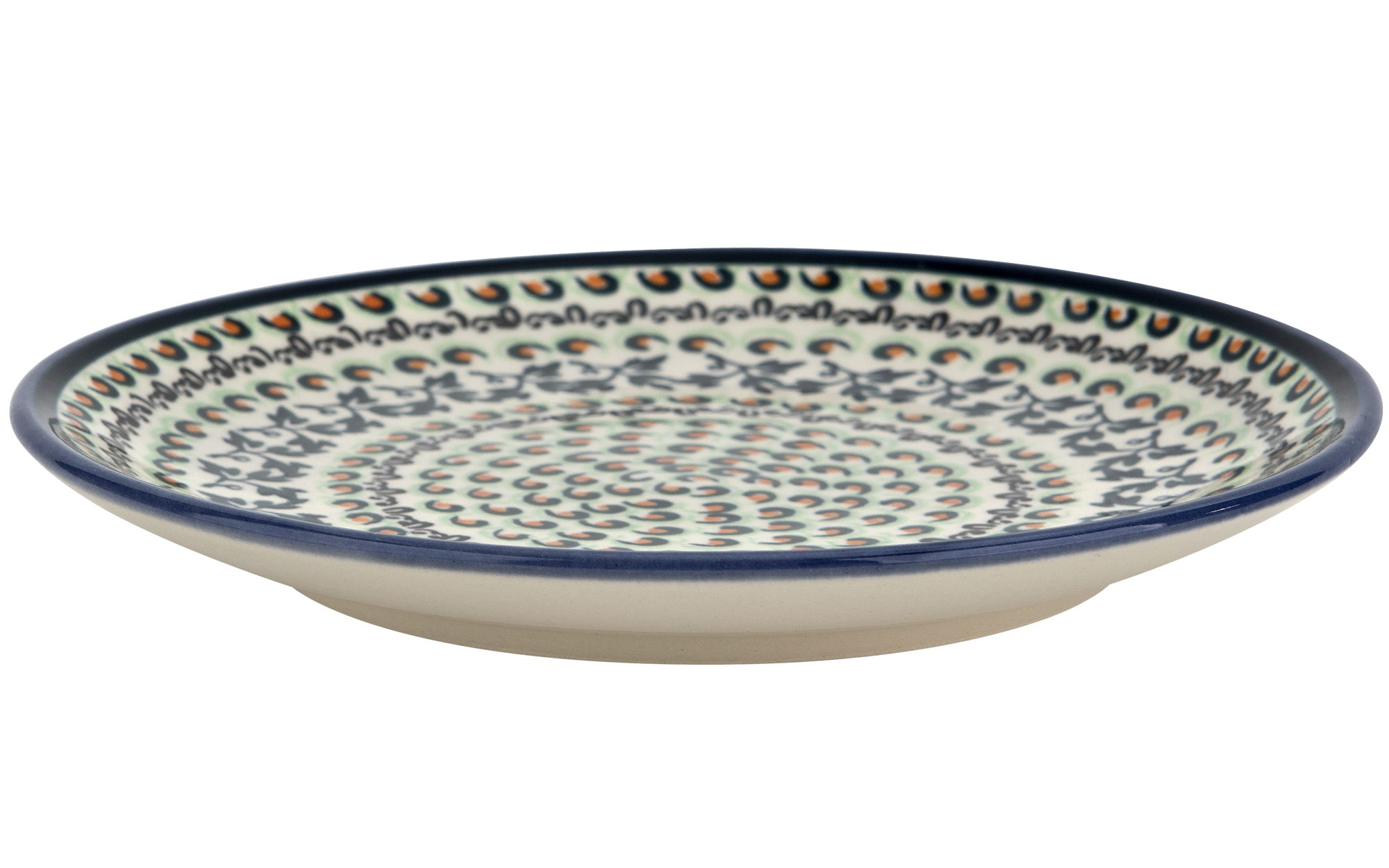 Talerz płytki 20 cm Bolesławiec Dekor 1165A