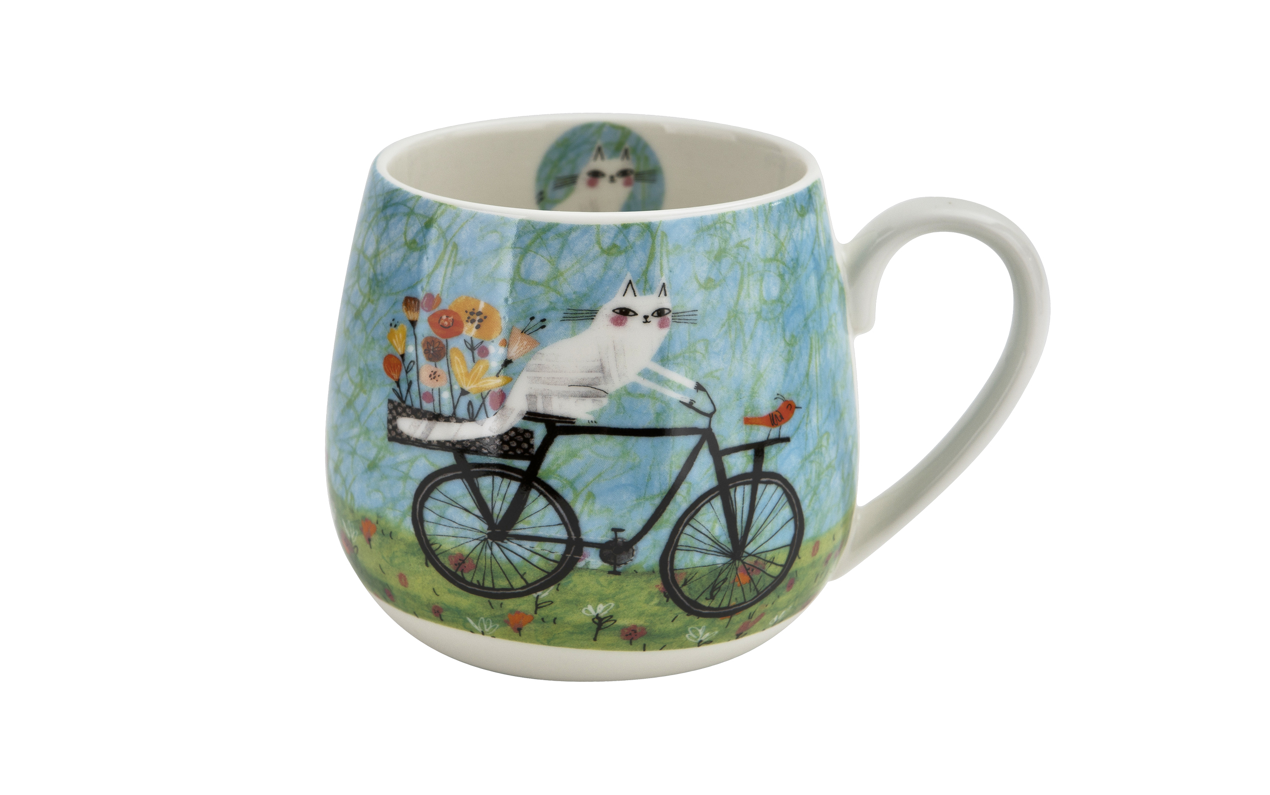 Kubek porcelanowy baryłka 430 ml Rower