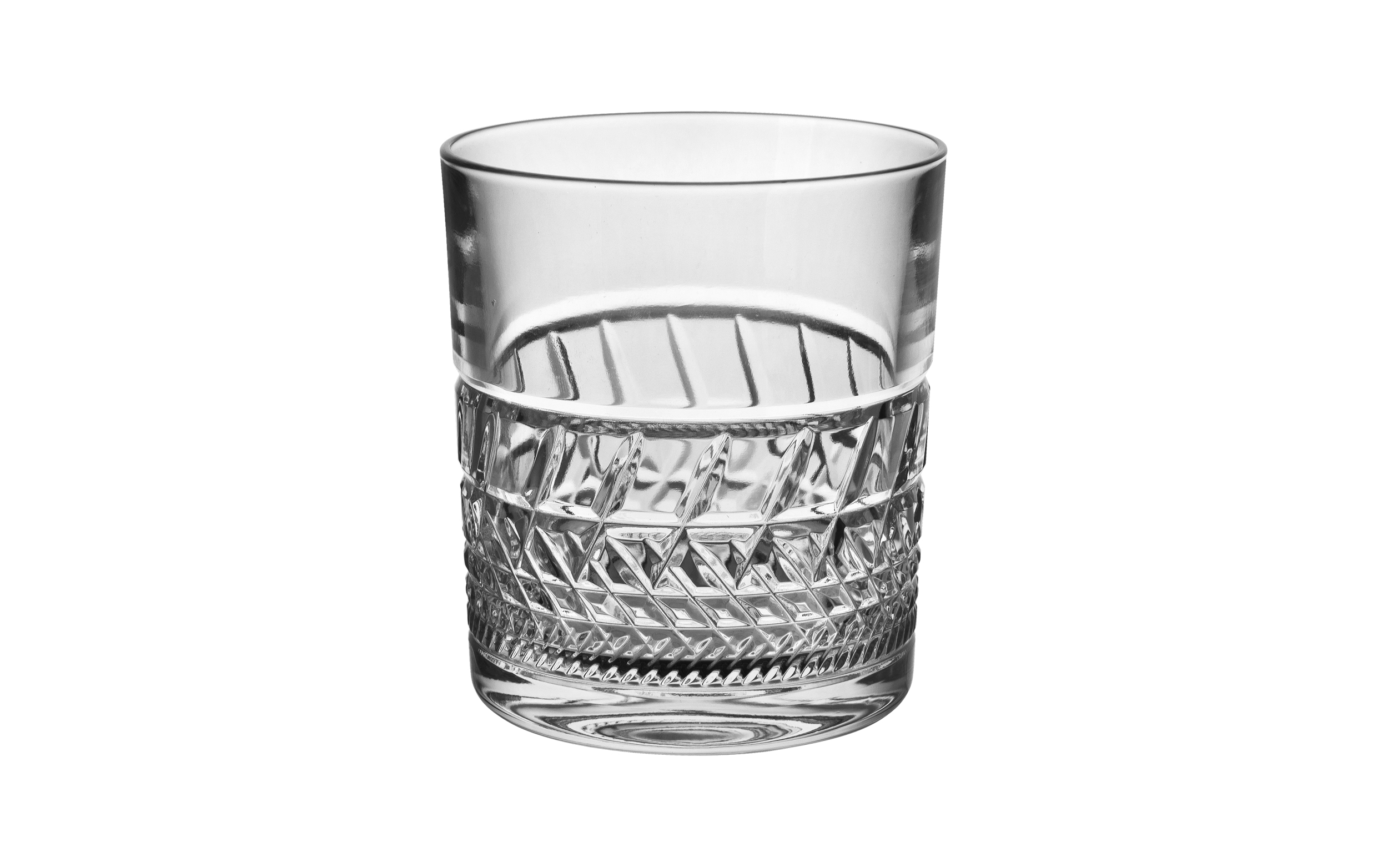 Szklanka Bohemia Whisky Prostokąty 9,5 cm.