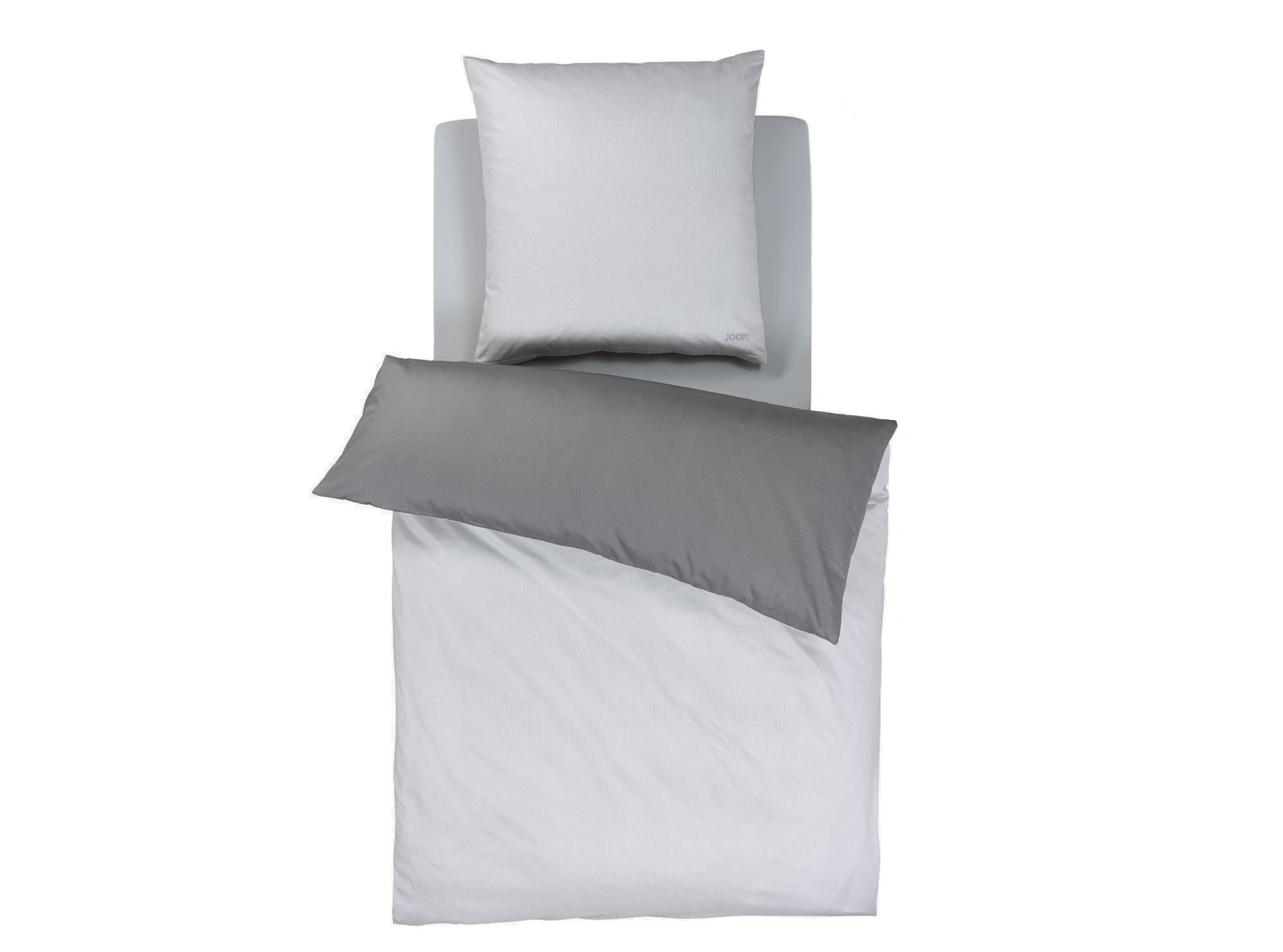Pościel satynowa 155x200 cm Micro Pattern 4040-9 srebrna
