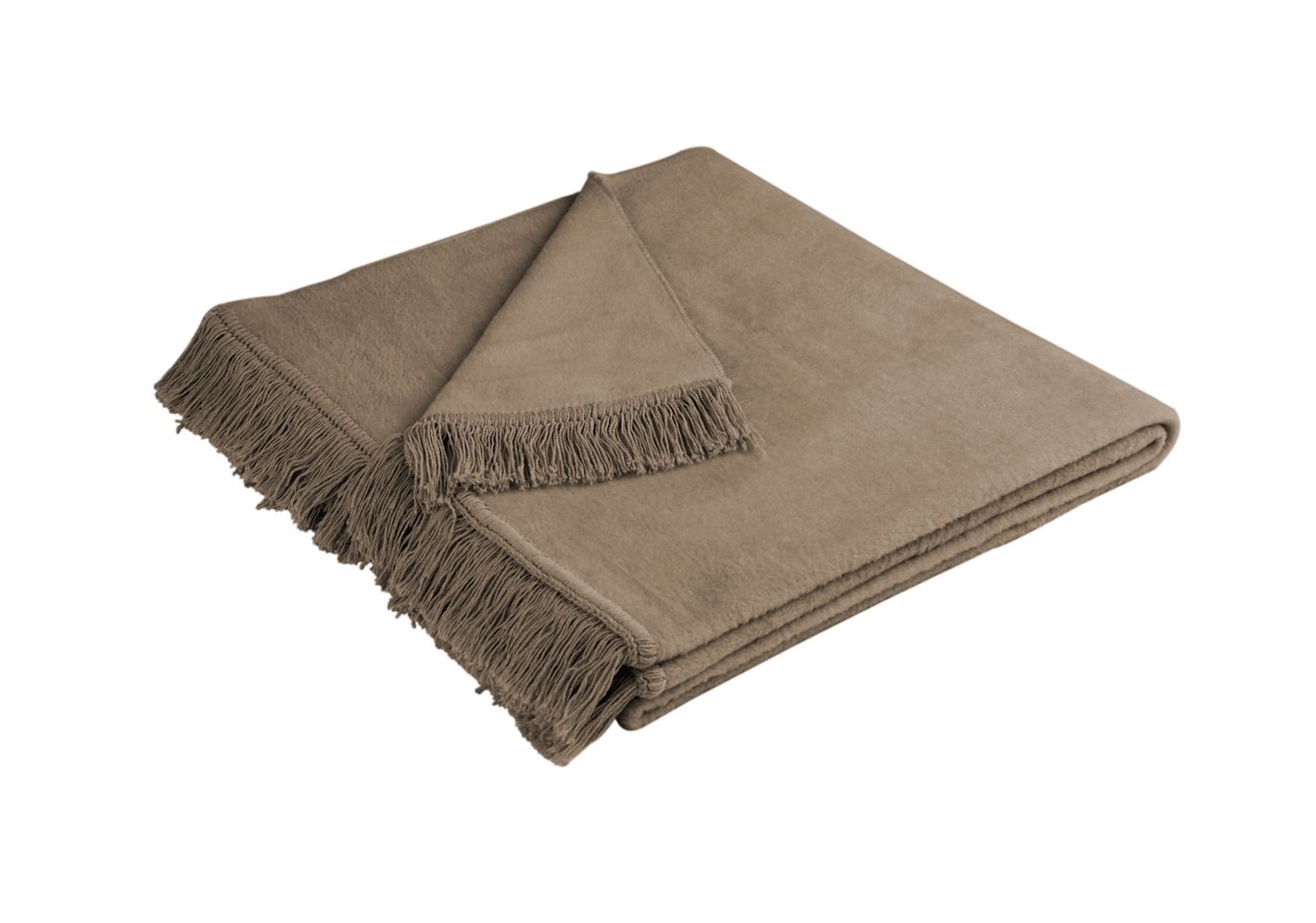 Koc narzuta na fotel 50x200 cm Cover Cotton Haselnuss