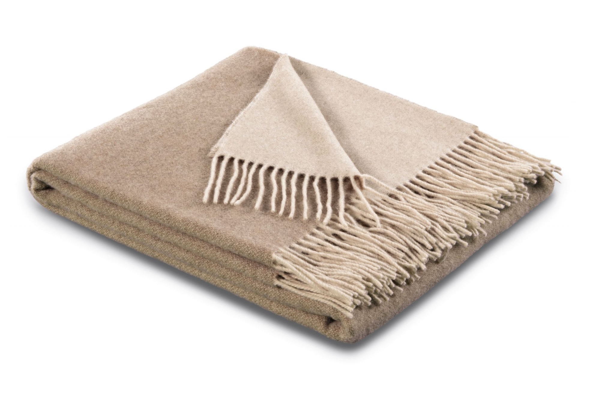 Pled bawełniano-kaszmirowy 130x170 cm Natur Sand 747211