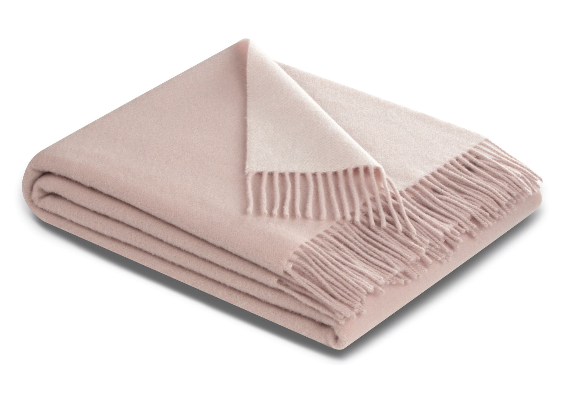 Pled bawełniano-kaszmirowy 130x170 cm Rose Ecru 797544