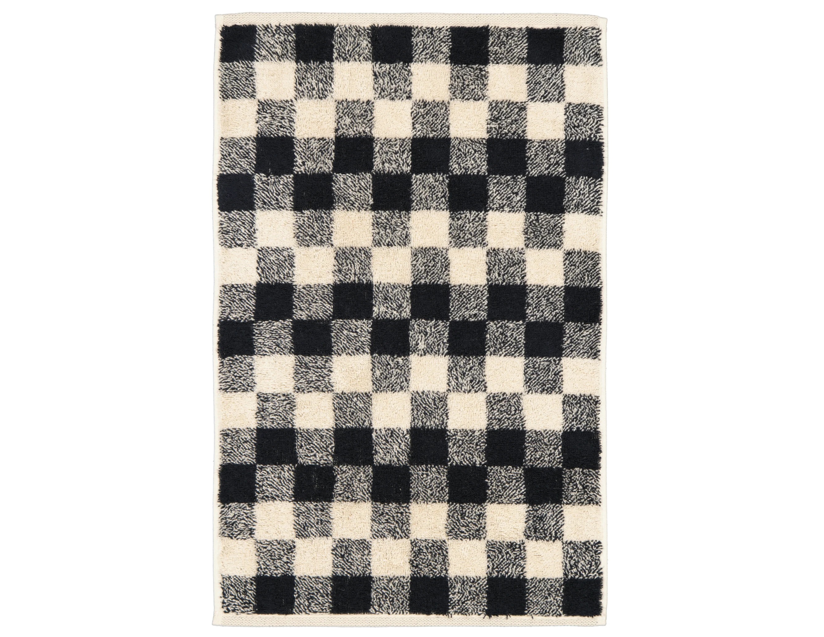 Ręcznik bawełniany 30x50 cm Natural Karo 6217-39 czarny
