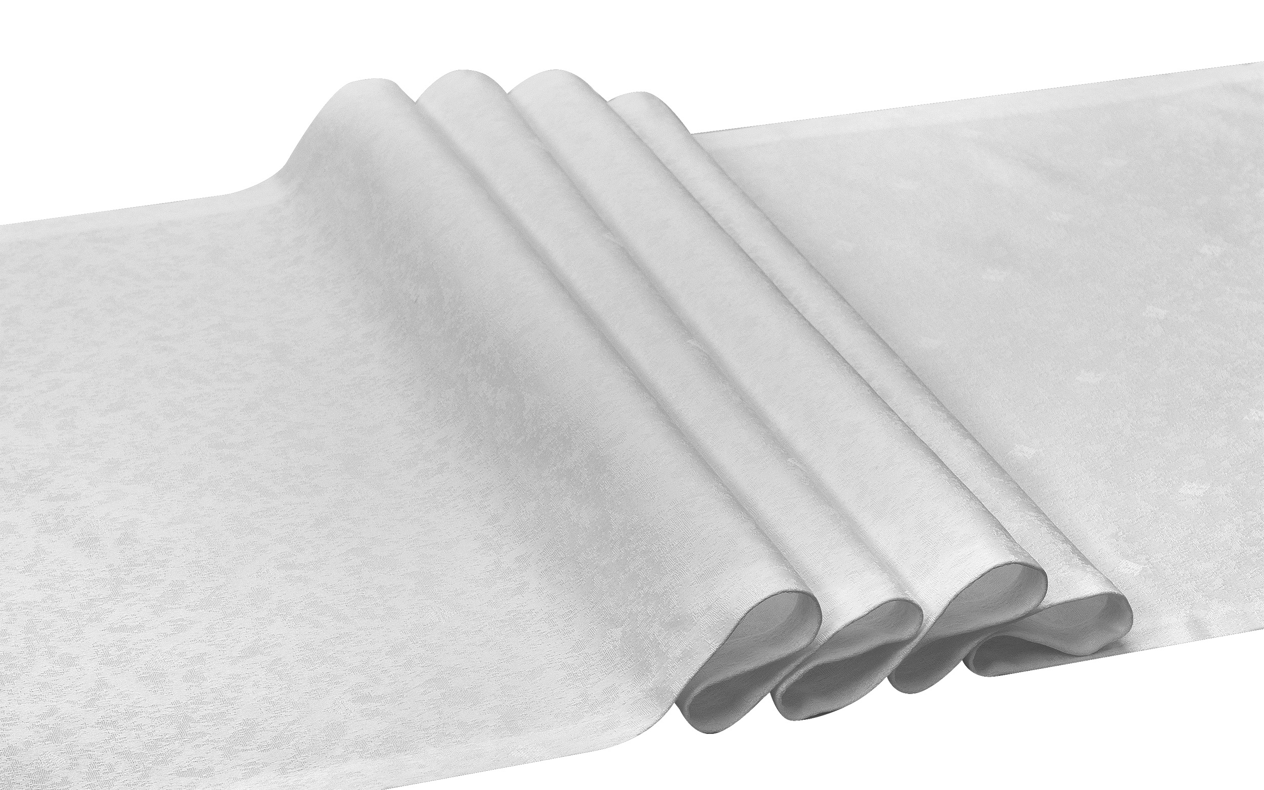 Bieżnik na stół 50x150 cm Bruno 099 White bez plisy