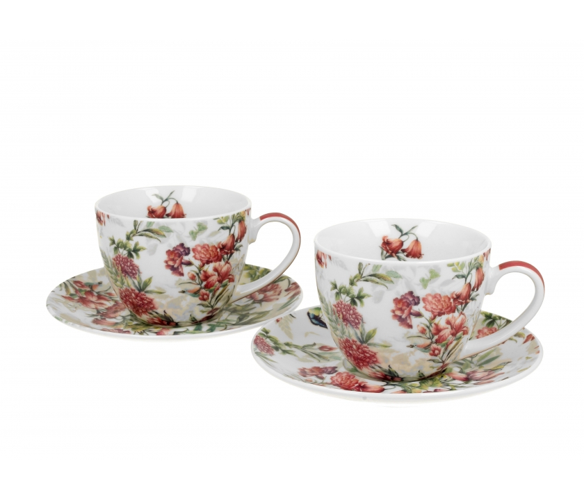 Komplet 2 filiżanek 250 ml + spodki Lucia