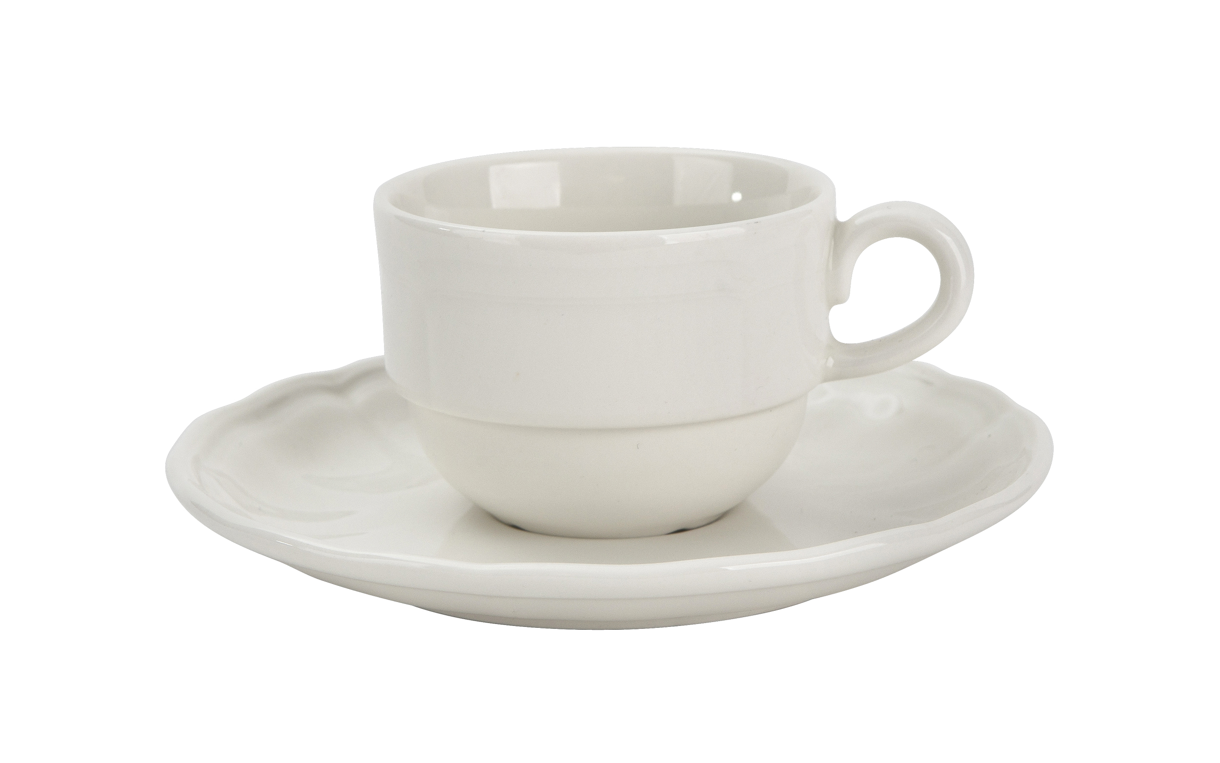 Filiżanka do espresso 100 ml ze spodkiem Castel Cream