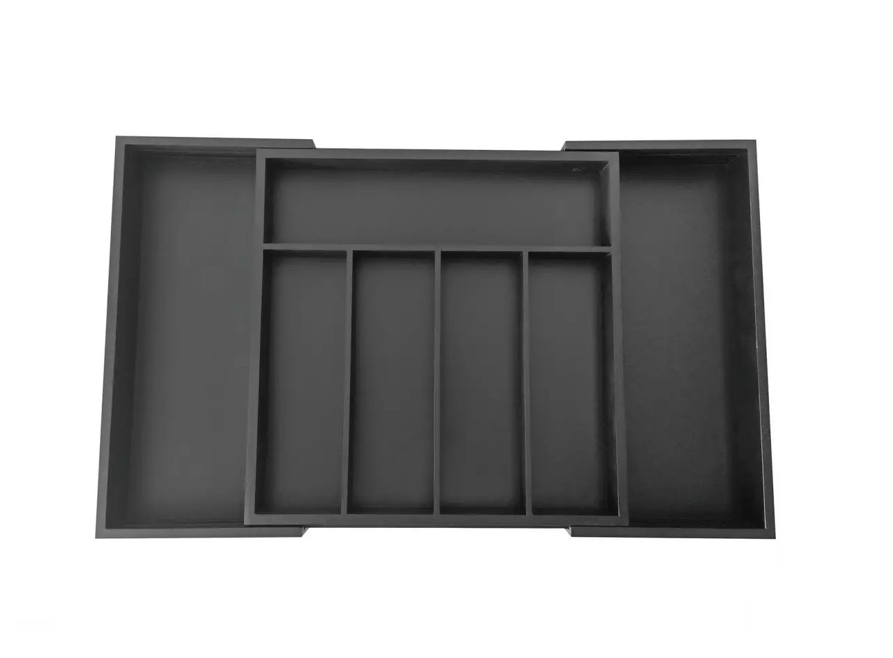 Wkład do szuflady 52x34,5x5 cm bambusowy czarny KH1745