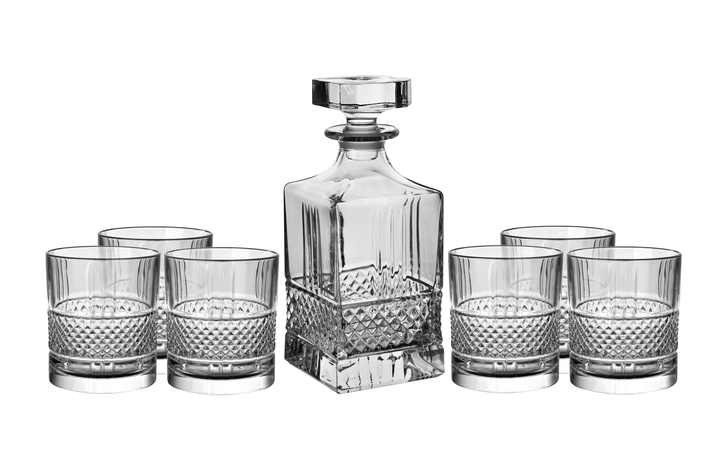 Zestaw do whisky karafka + 6 szklanek Bohemia Elegante