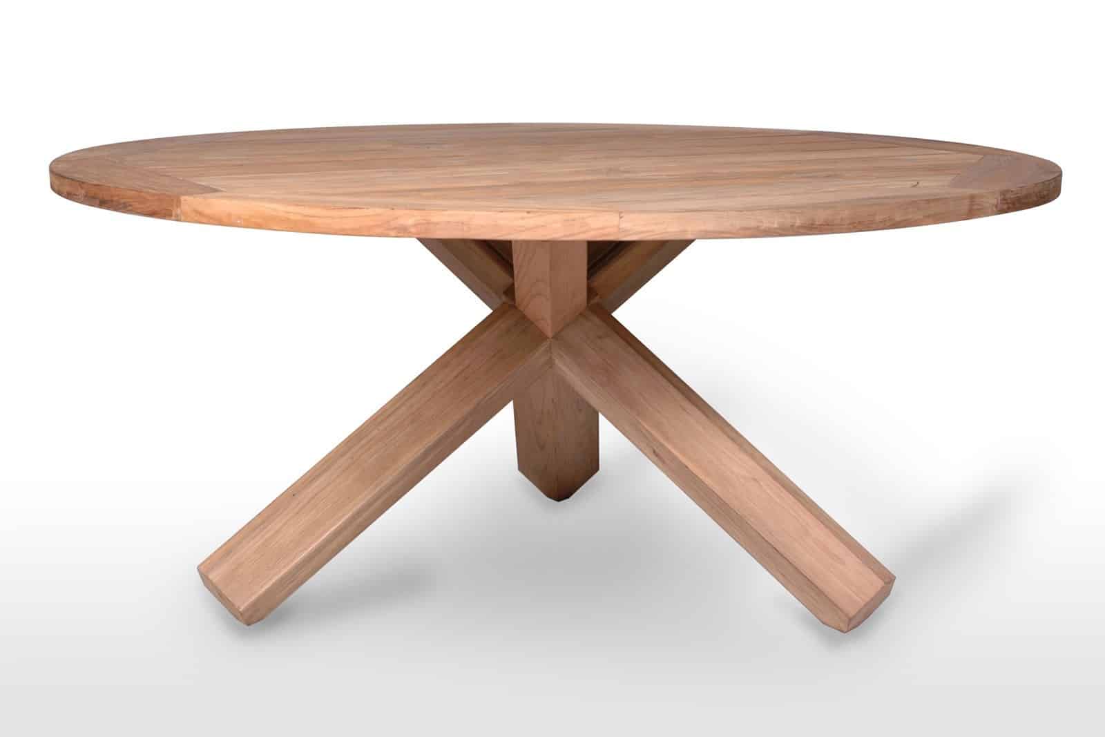 Stół ogrodowy teak BORDEAUX ⌀170cm
