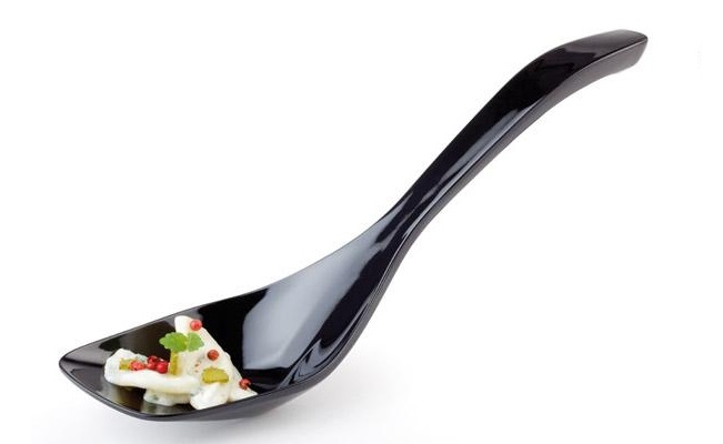 Łyżka do serwowania z melaminy 26,5 cm Profi czarna