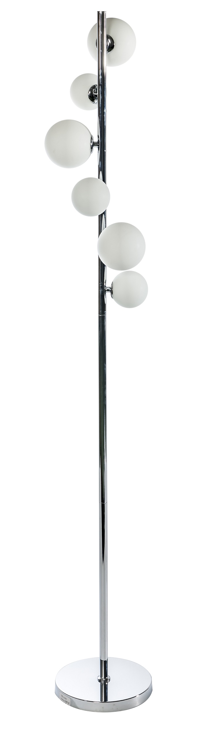 Lampa stojąca podłogowa Sybilla 6 srebrna