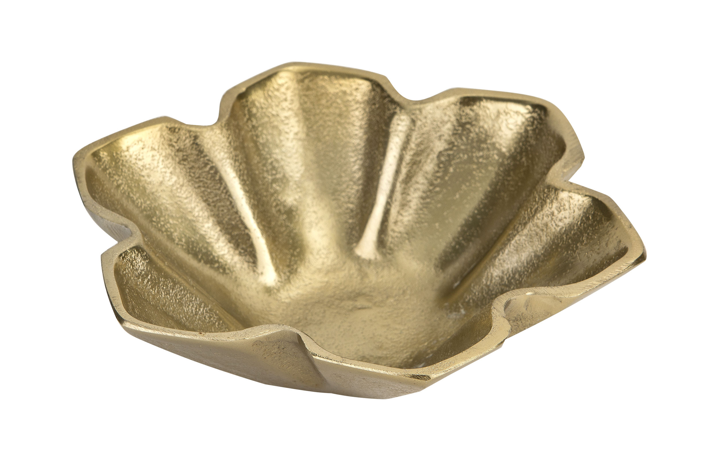 Półmisek dekoracyjny kwiatek 20 cm metalowy złoty