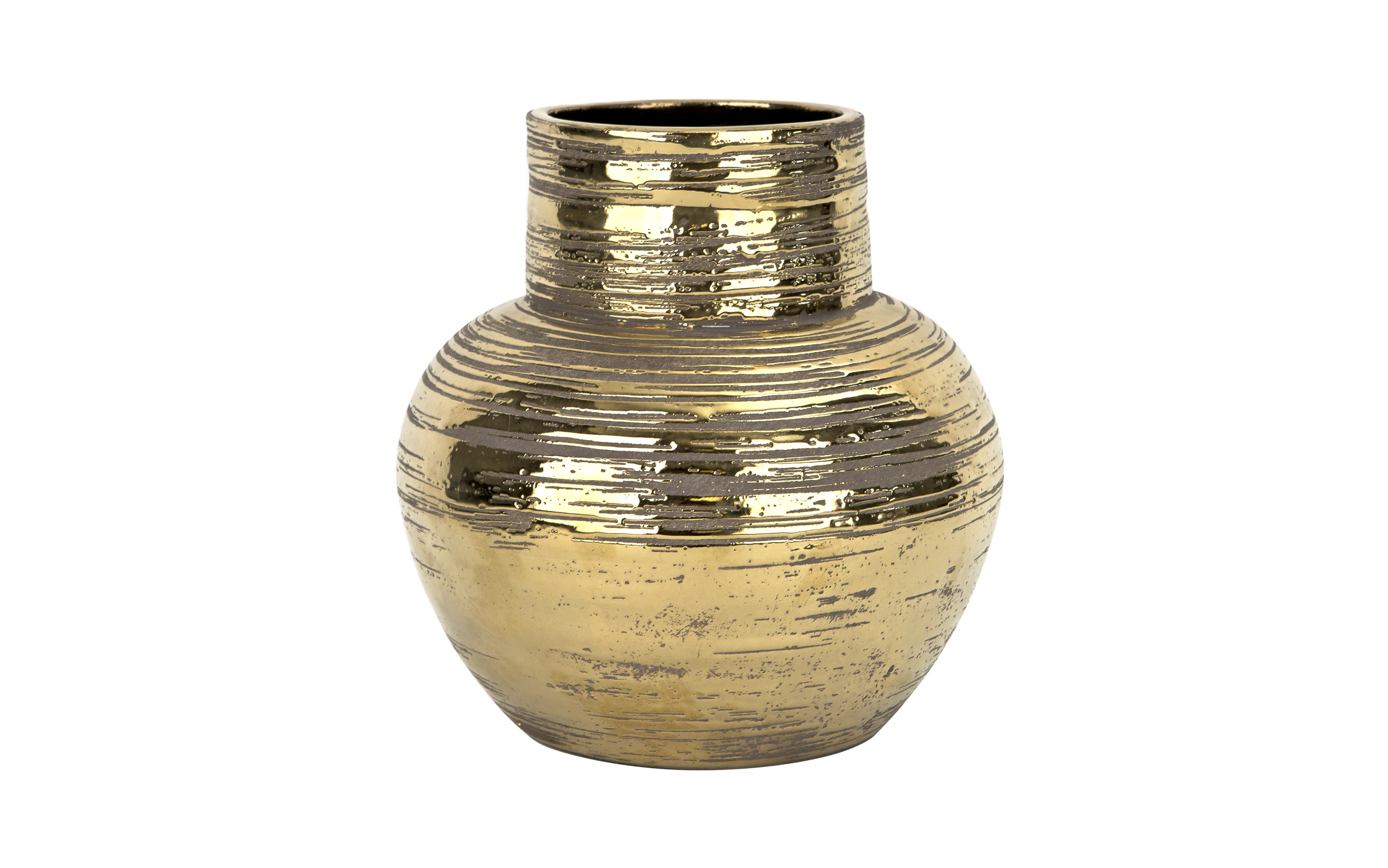 Wazon ceramiczny złoty 23 cm AP171375