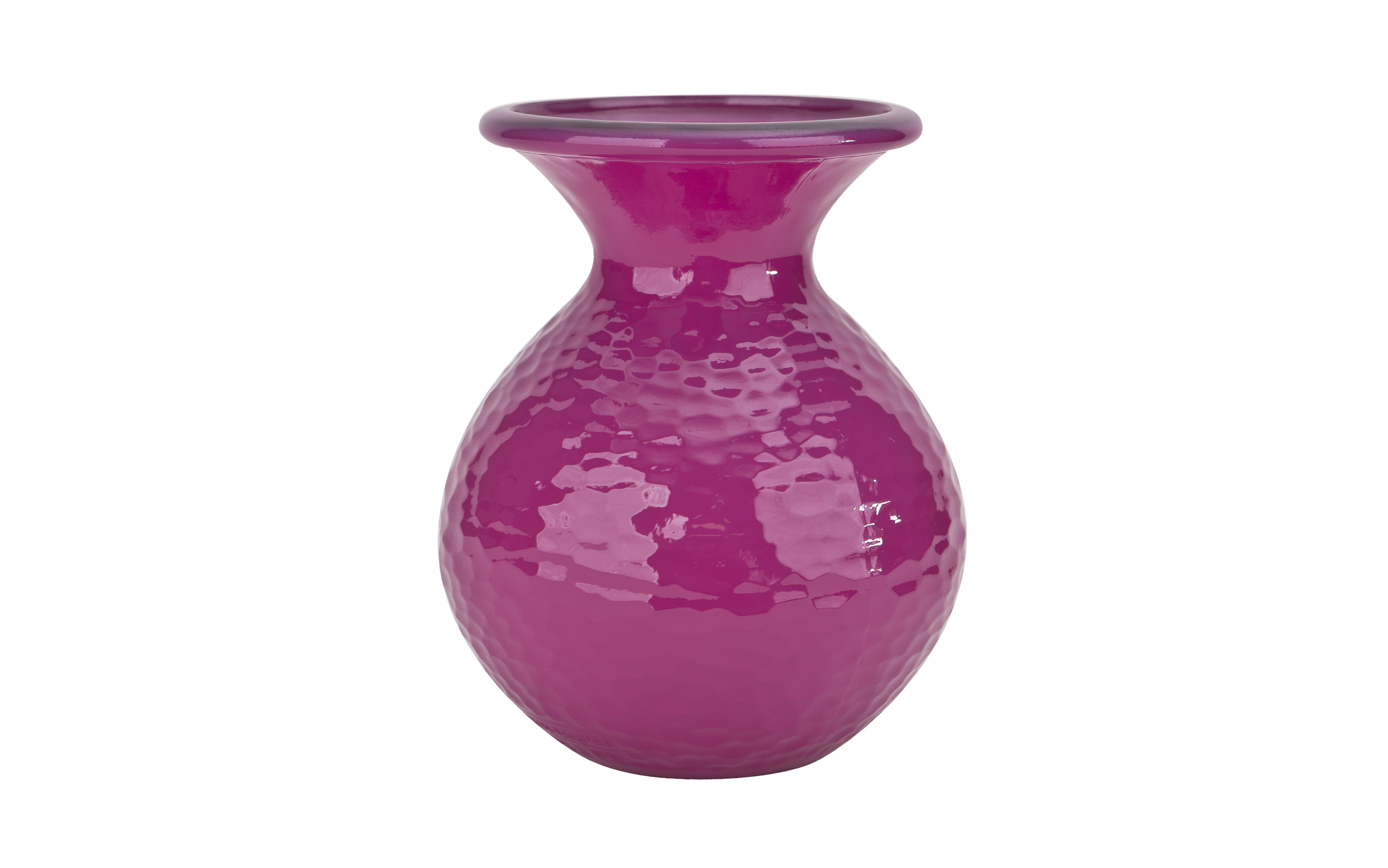 Wazon szklany 24,5 cm różowy 4828 Glossy San Miguel recykling