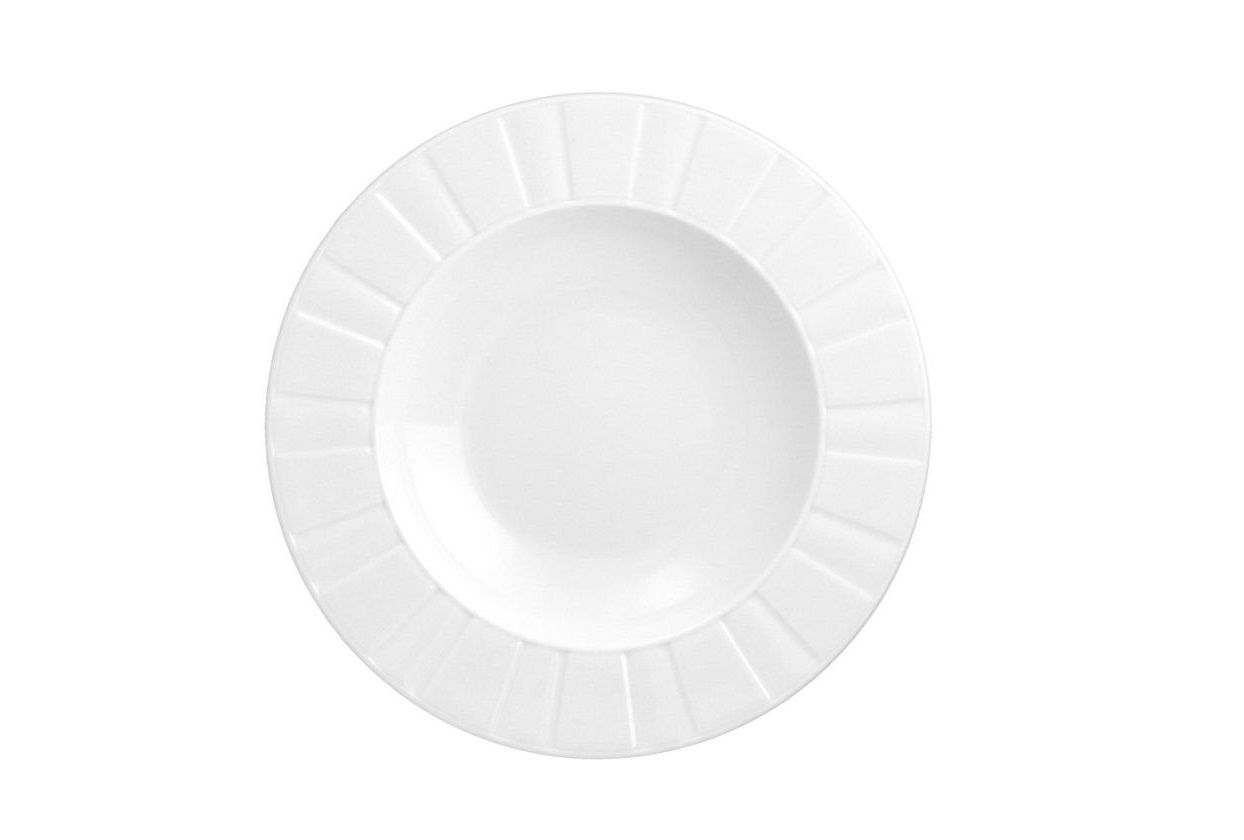 Talerz głęboki 23 cm Oktawa biała 0001
