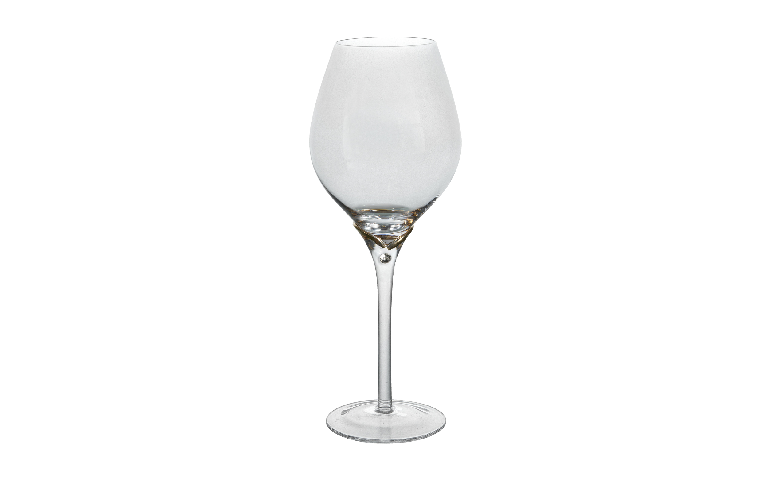 Kieliszek do wina 450 ml zdobiony kryształkiem TG0588