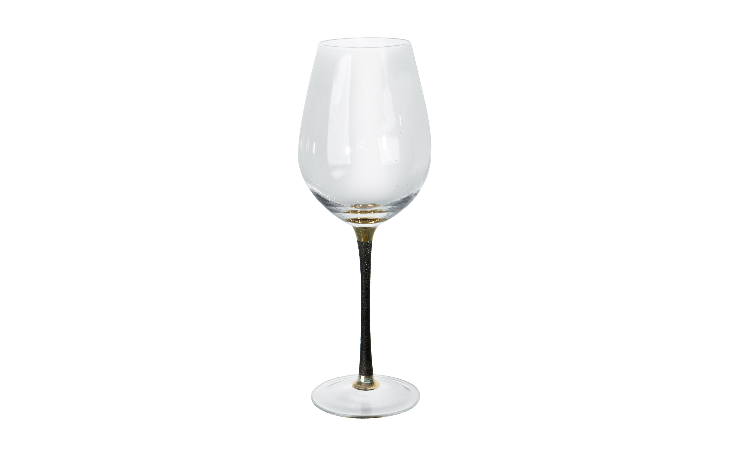 Kieliszek do wina 400 ml z czarną nóżką TG0590