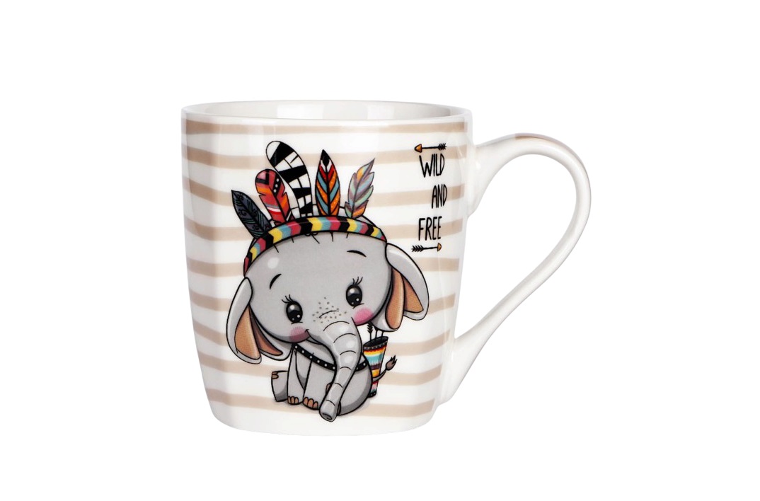 Kubek porcelanowy 300 ml Indiana Słonik