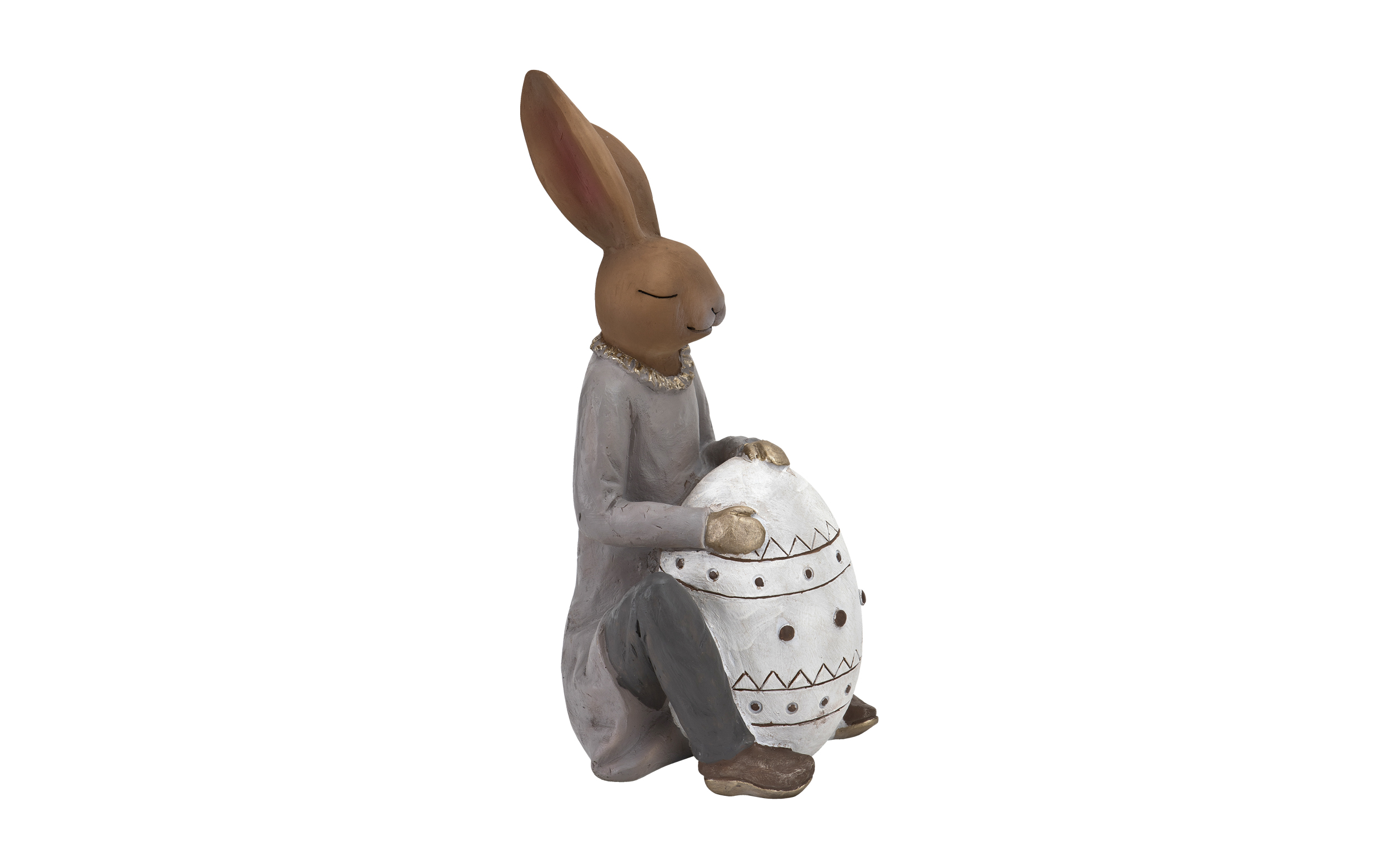 Figurka Królik przy jajku 42 cm chłopiec