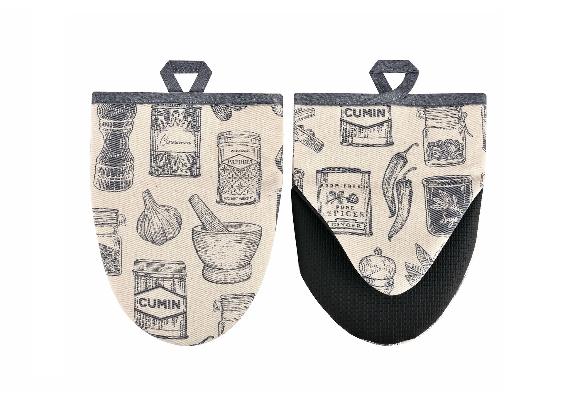 Komplet 2 rękawic kuchennych Herbs & Spices 7HBSP022