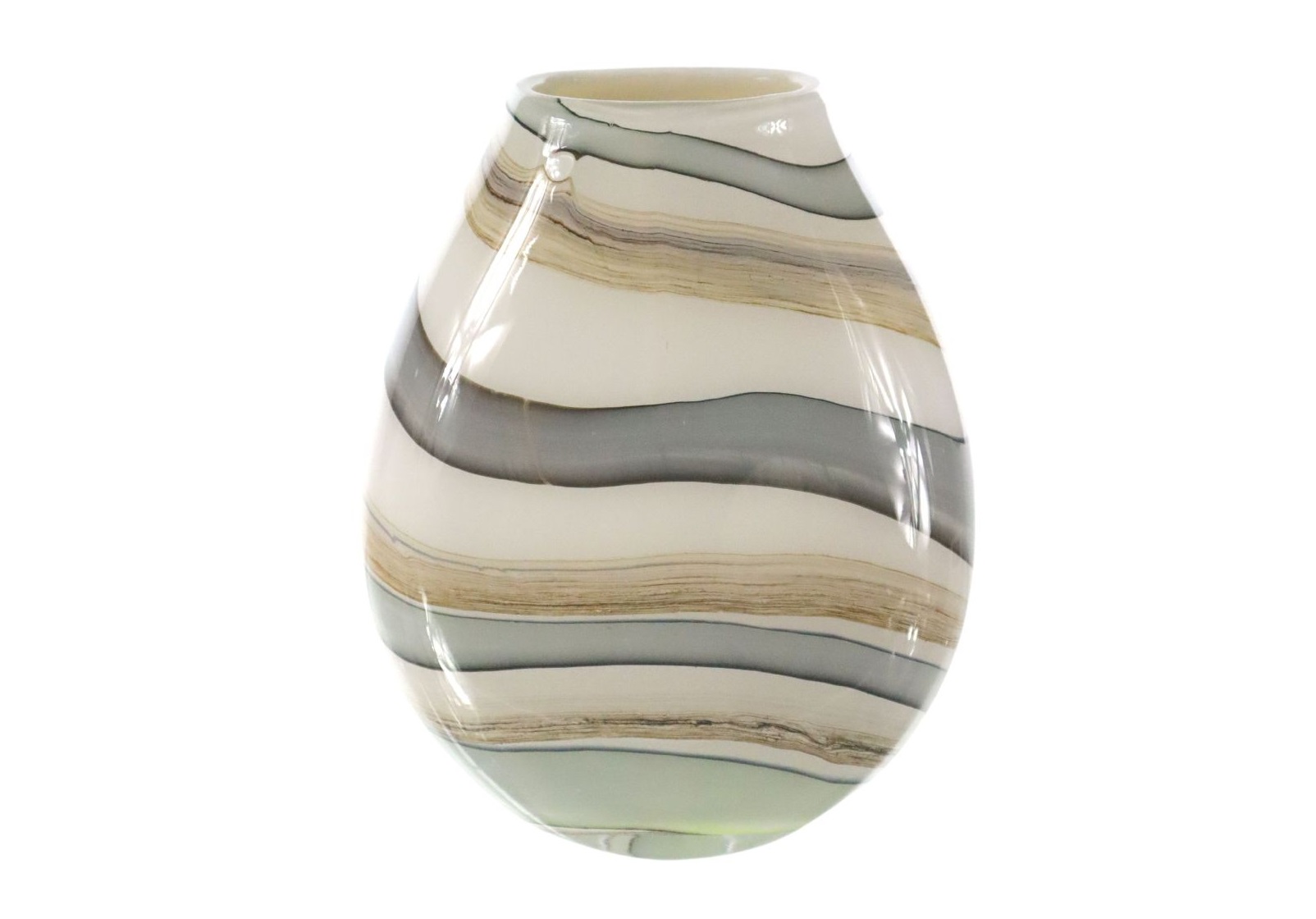 Wazon szklany 30 cm 2341/C125 kolory Ziemi
