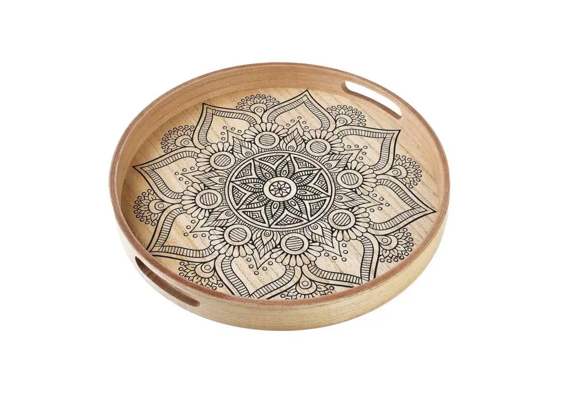Taca okrągła 35x35x4cm Mandala