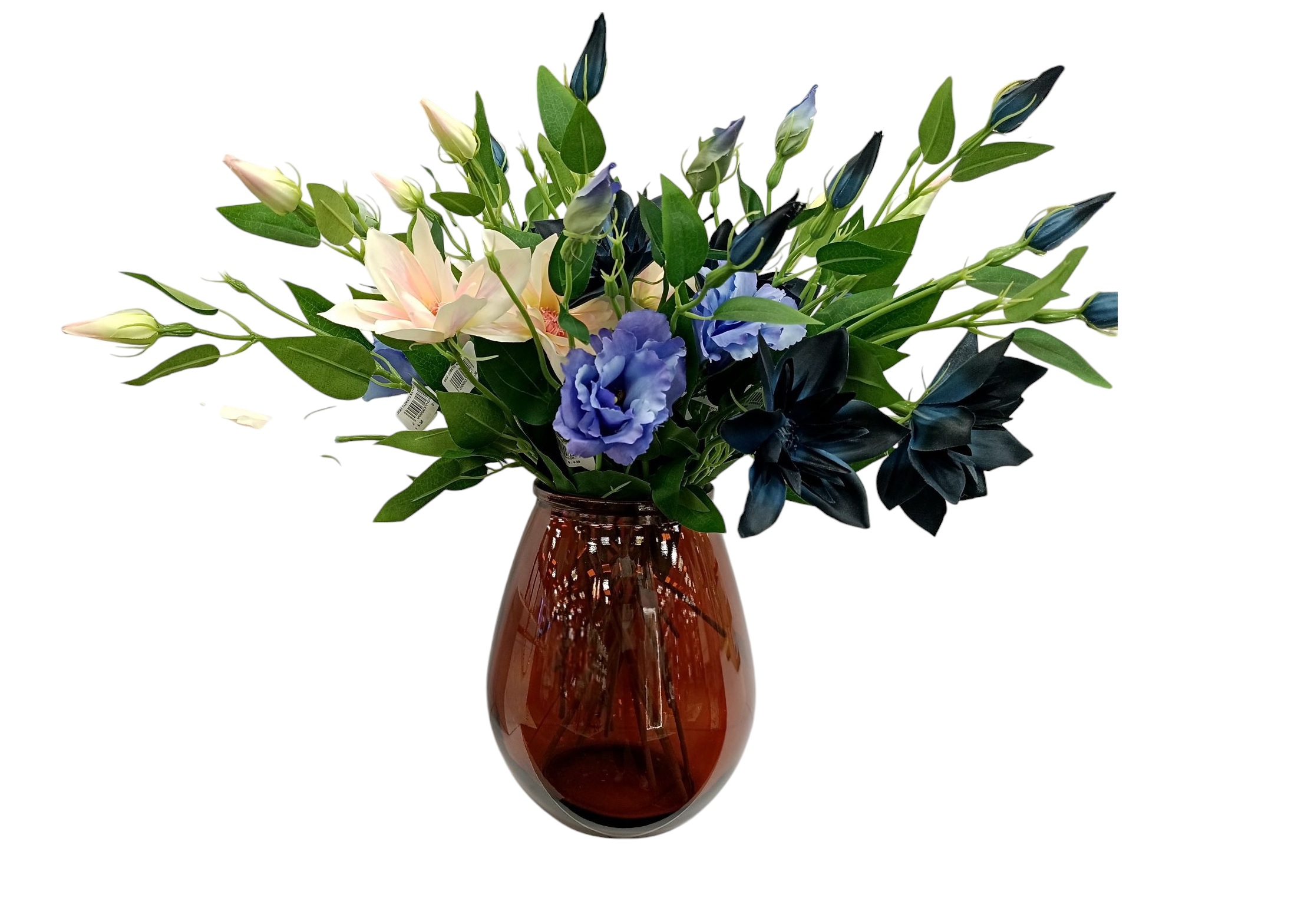 Wazon szklany 23 cm jasny brązowy 4856 San Miguel recykling DB27