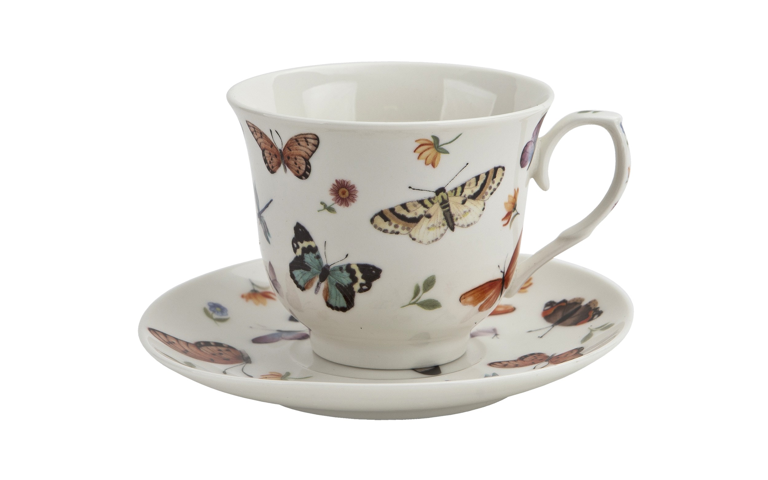 Filiżanka porcelanowa 250 ml + spodek Butterflies
