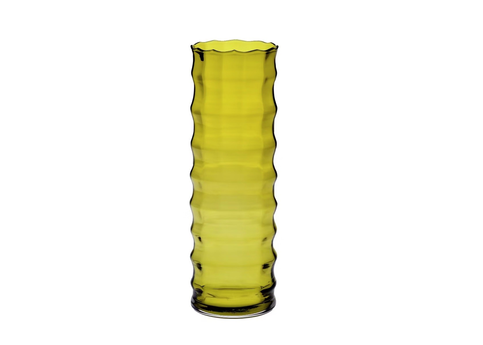 Wazon szklany 35 ml optyk oliwka