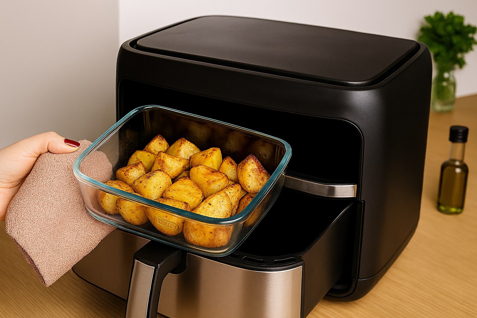Brytfanna żaroodporna 1 L Air Fryer PYREX