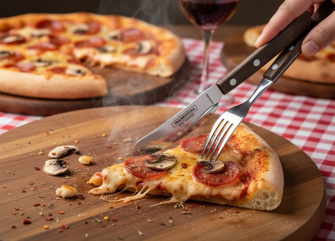 Komplet sztućców do pizzy dla 4 osób 8 el. Pizza Tramontina