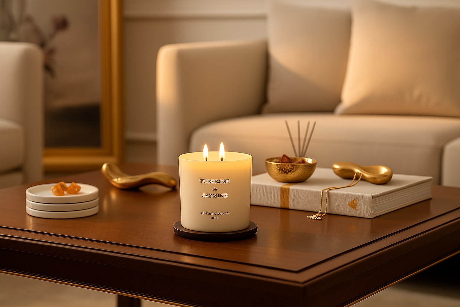 Świeca zapachowa XL 600 gr Tuberose & Jasmine