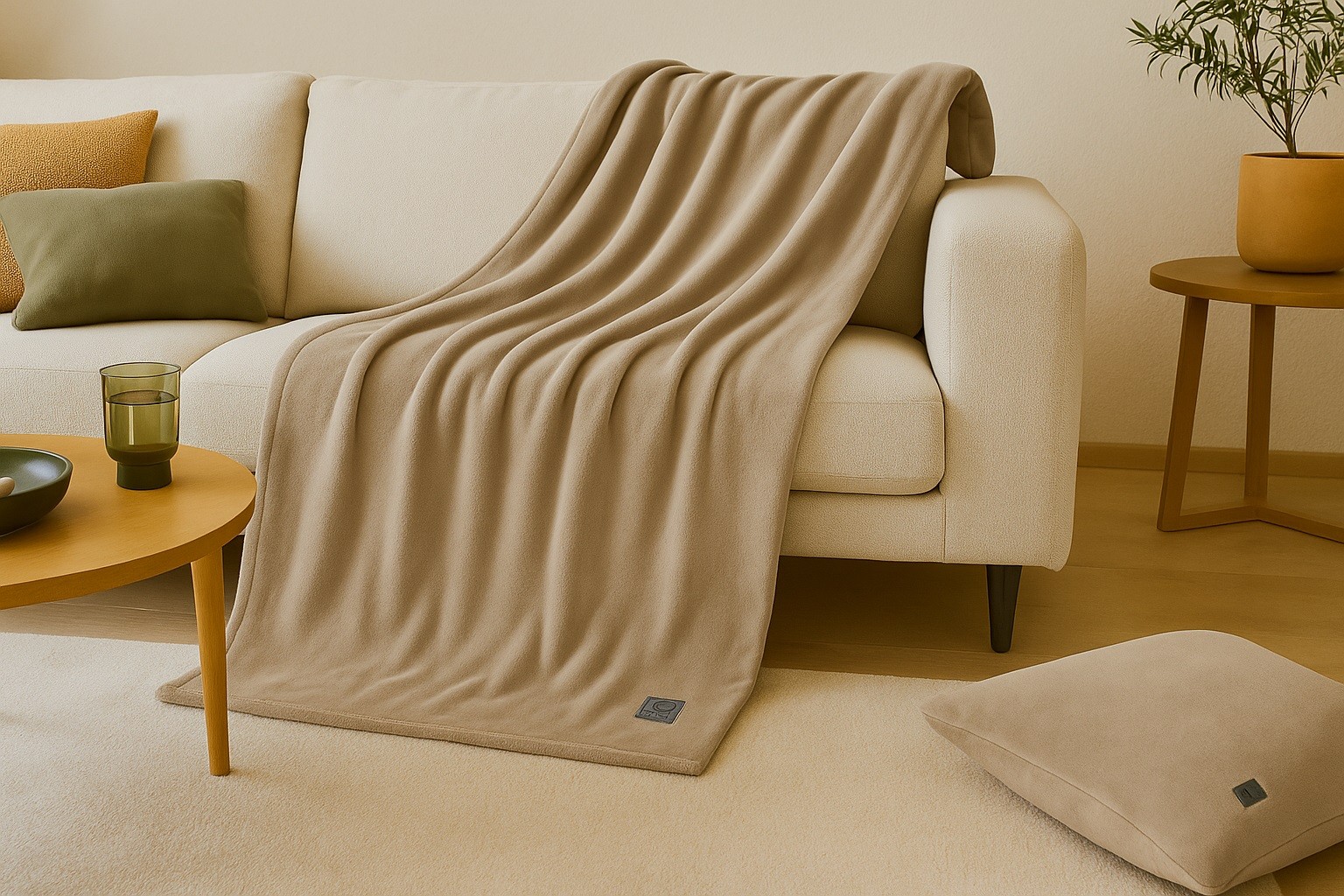 Koc 150x200 cm Kuschelsoft 3638-350 beżowy