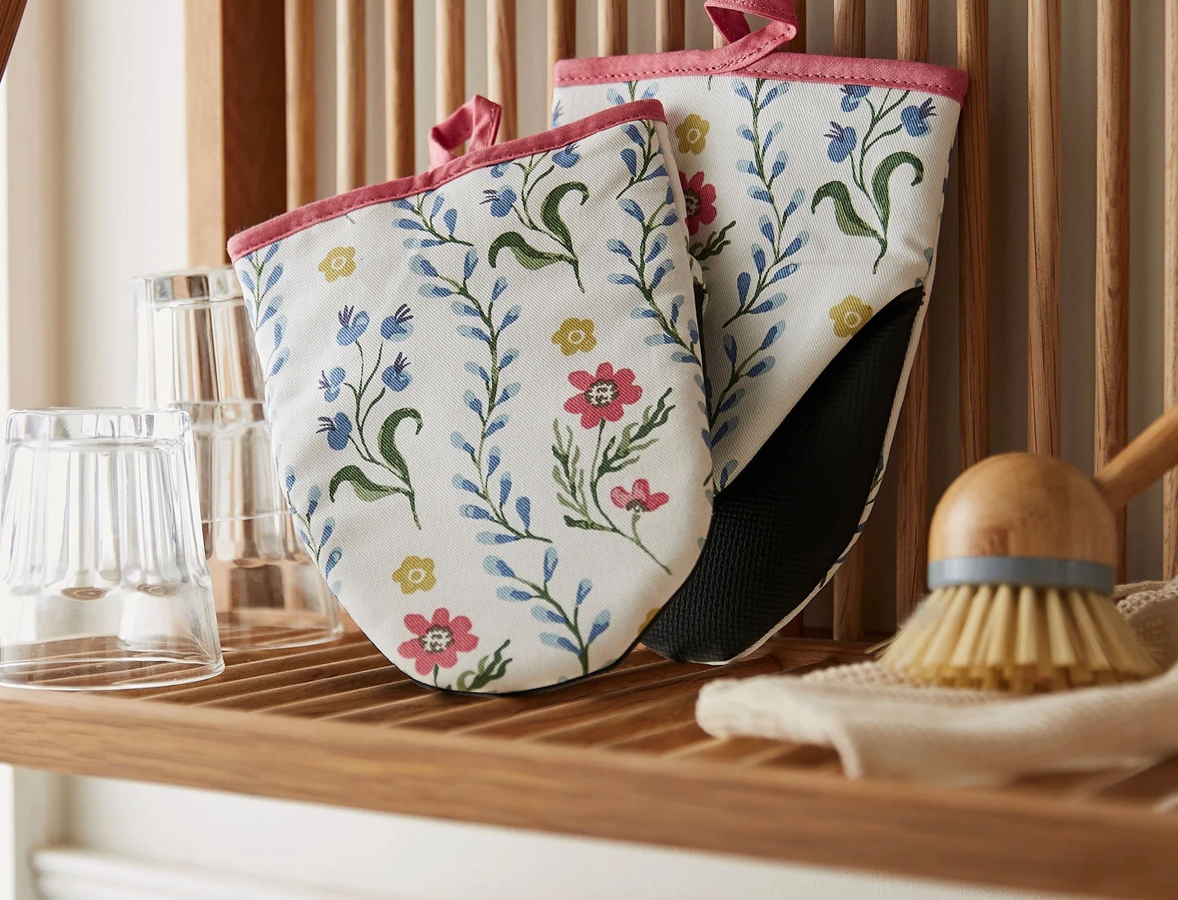 Komplet 2 rękawic kuchennych Boho Floral 7BHFL022