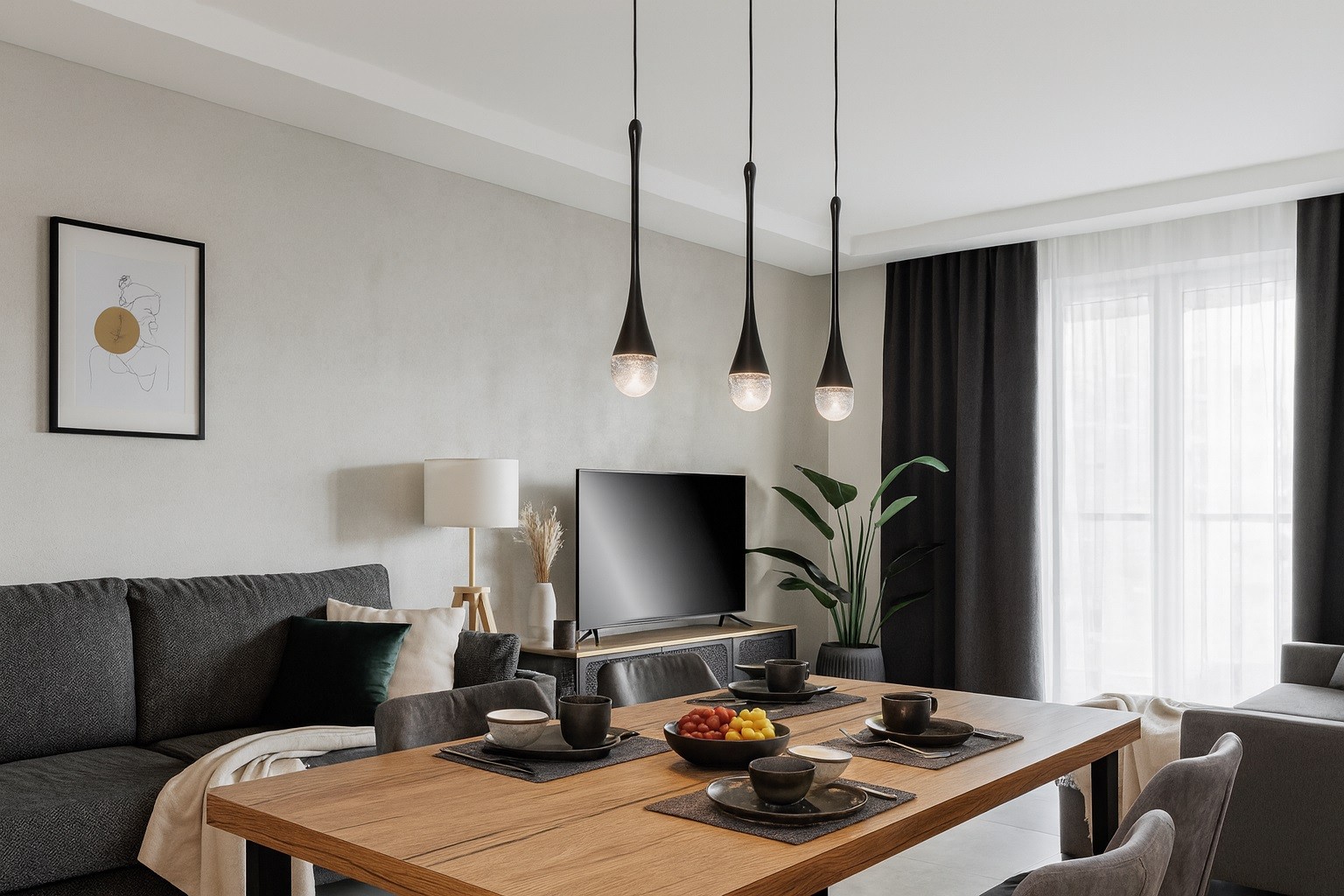 Lampa Dalma 1 Black