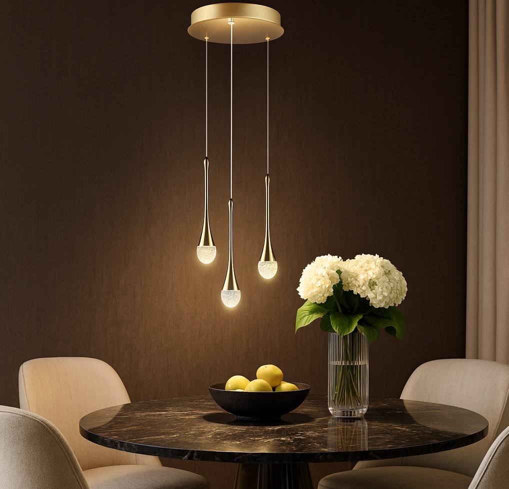 Lampa DALMA 3 ROUND Gold