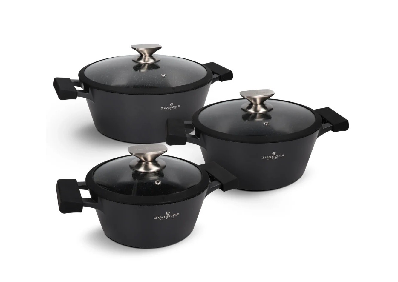 Komplet garnków 6 el. Black Stone Zwieger