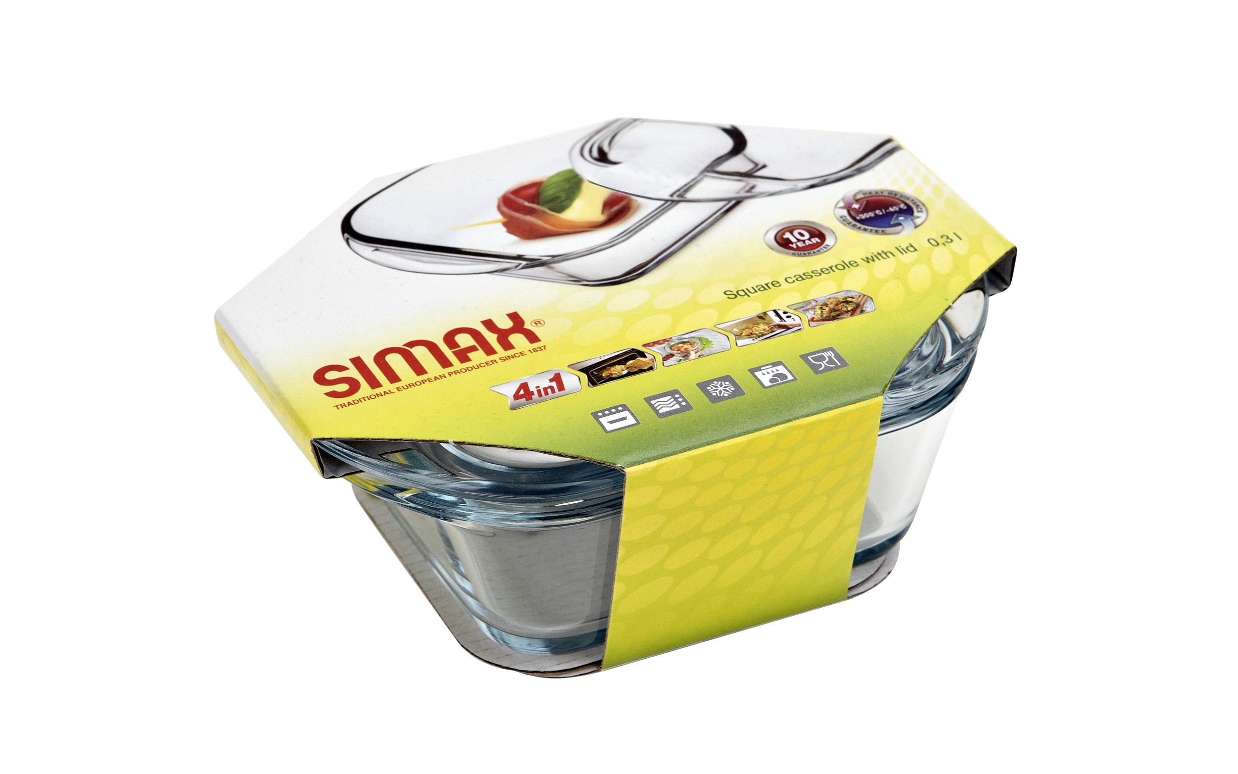 Naczynie żaroodporne kwadratowe 0,3 L Mini Simax