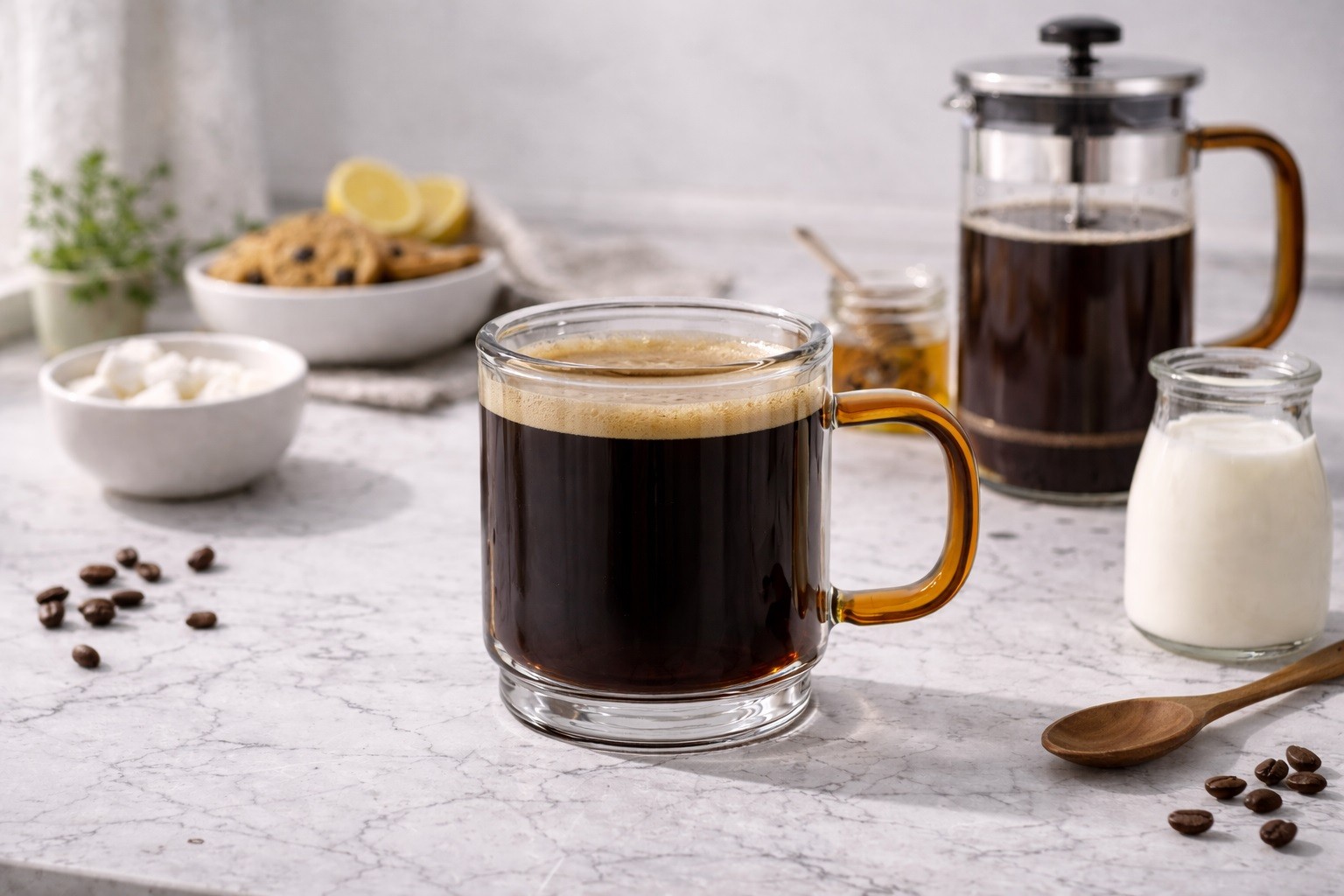 Komplet 2 szklanek termicznych do espresso z podwójną ścianką 80 ml Amber