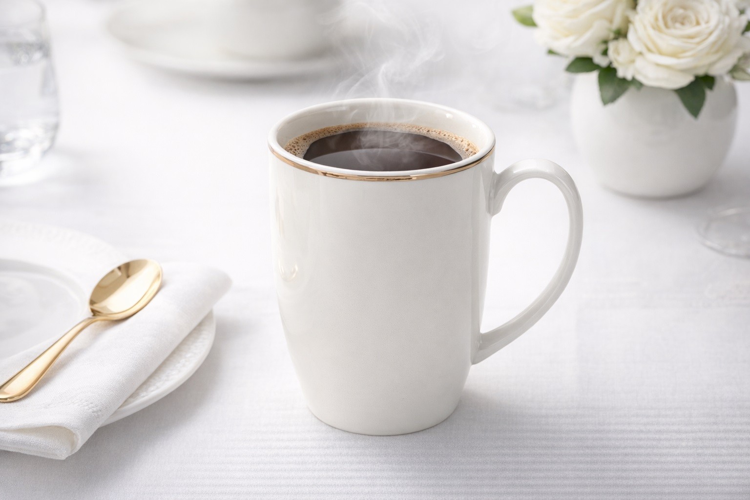 Kubek porcelanowy 400 ml Bella Złota Linia