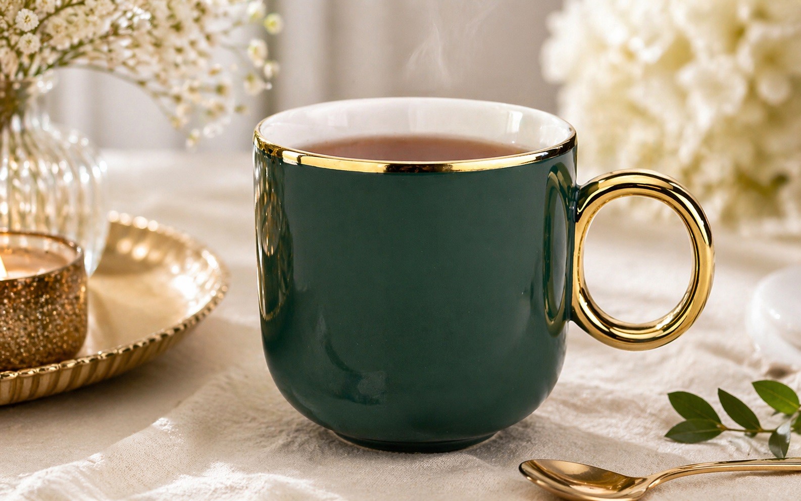 Kubek porcelanowy 380 ml Royal Zielony 43631