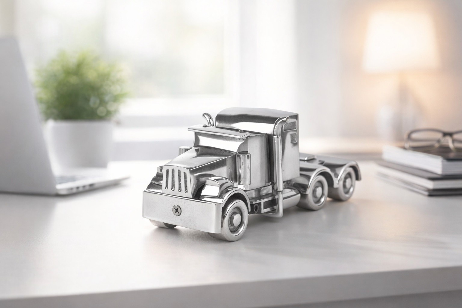 Ozdoba metalowa ciężarówka 23,5x9 cm
