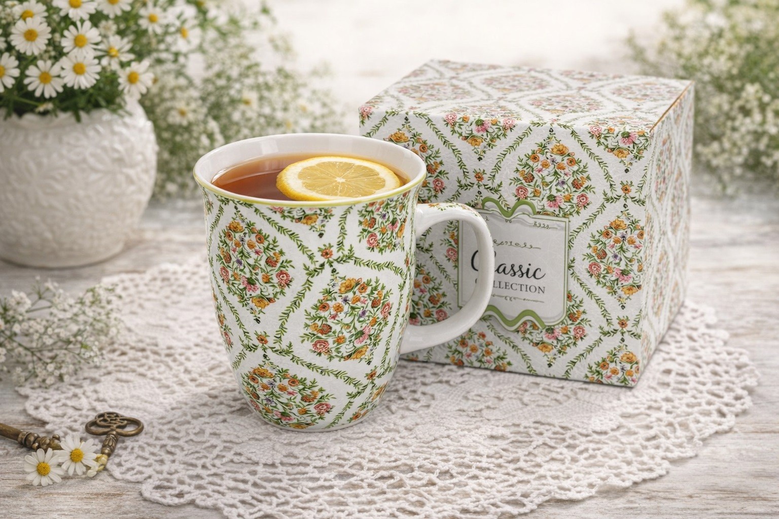 Kubek porcelanowy 650 ml Fiori