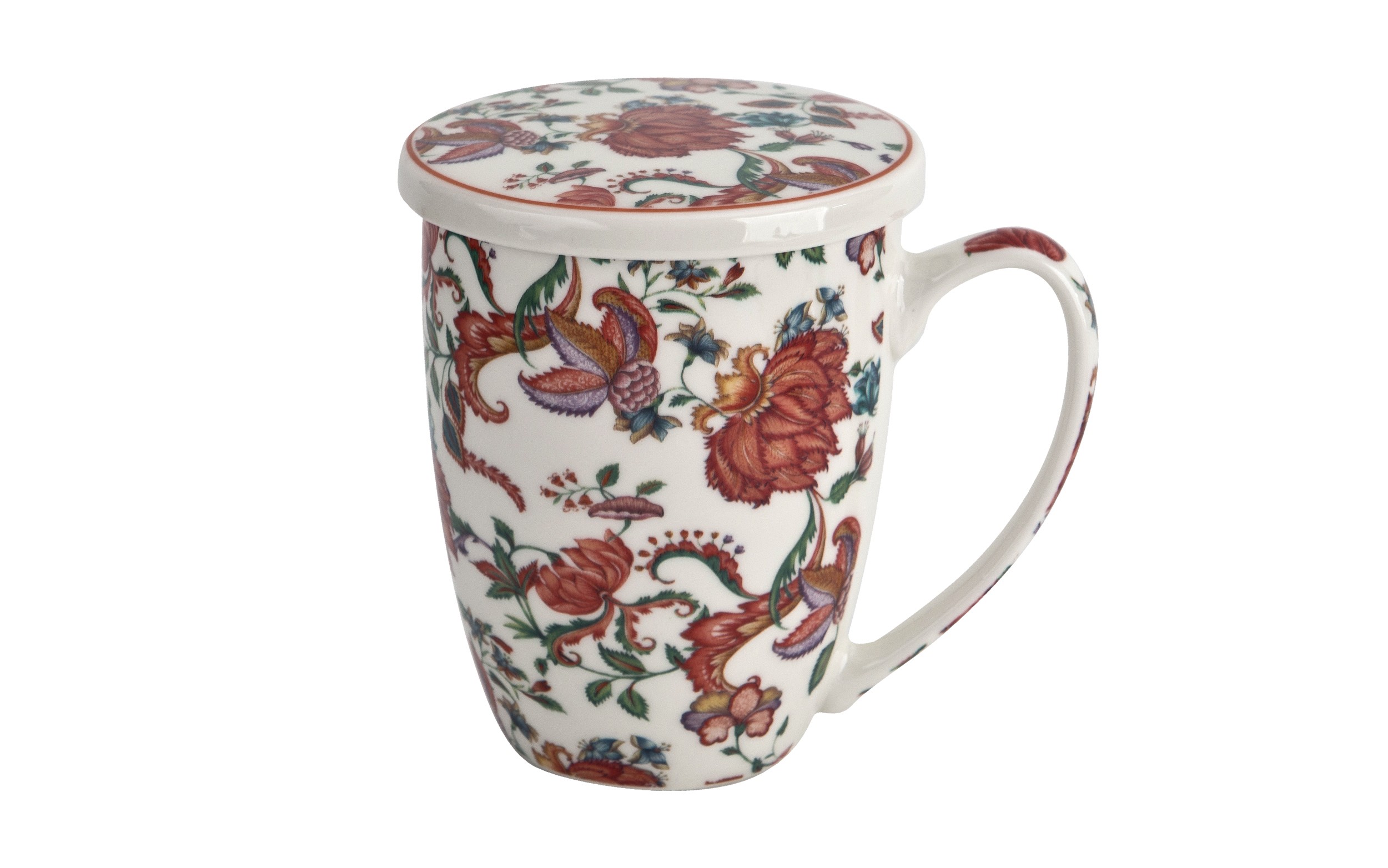 Kubek porcelanowy 360 ml z zaparzaczem Primavera