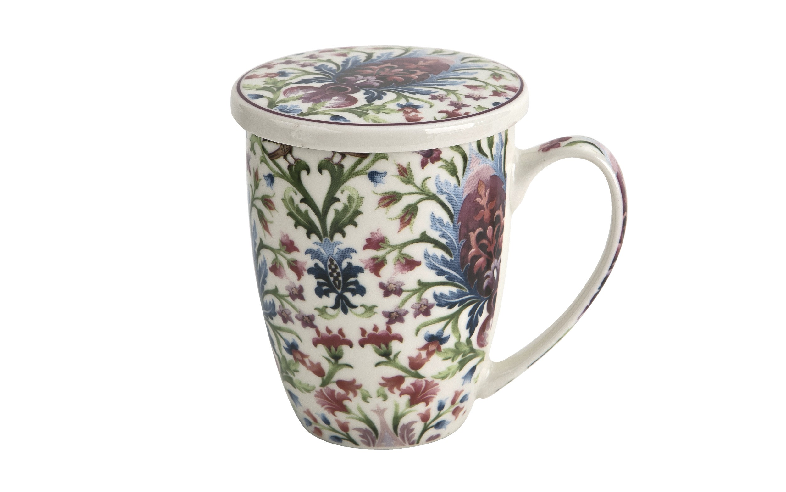 Kubek porcelanowy 360 ml z zaparzaczem Marbella