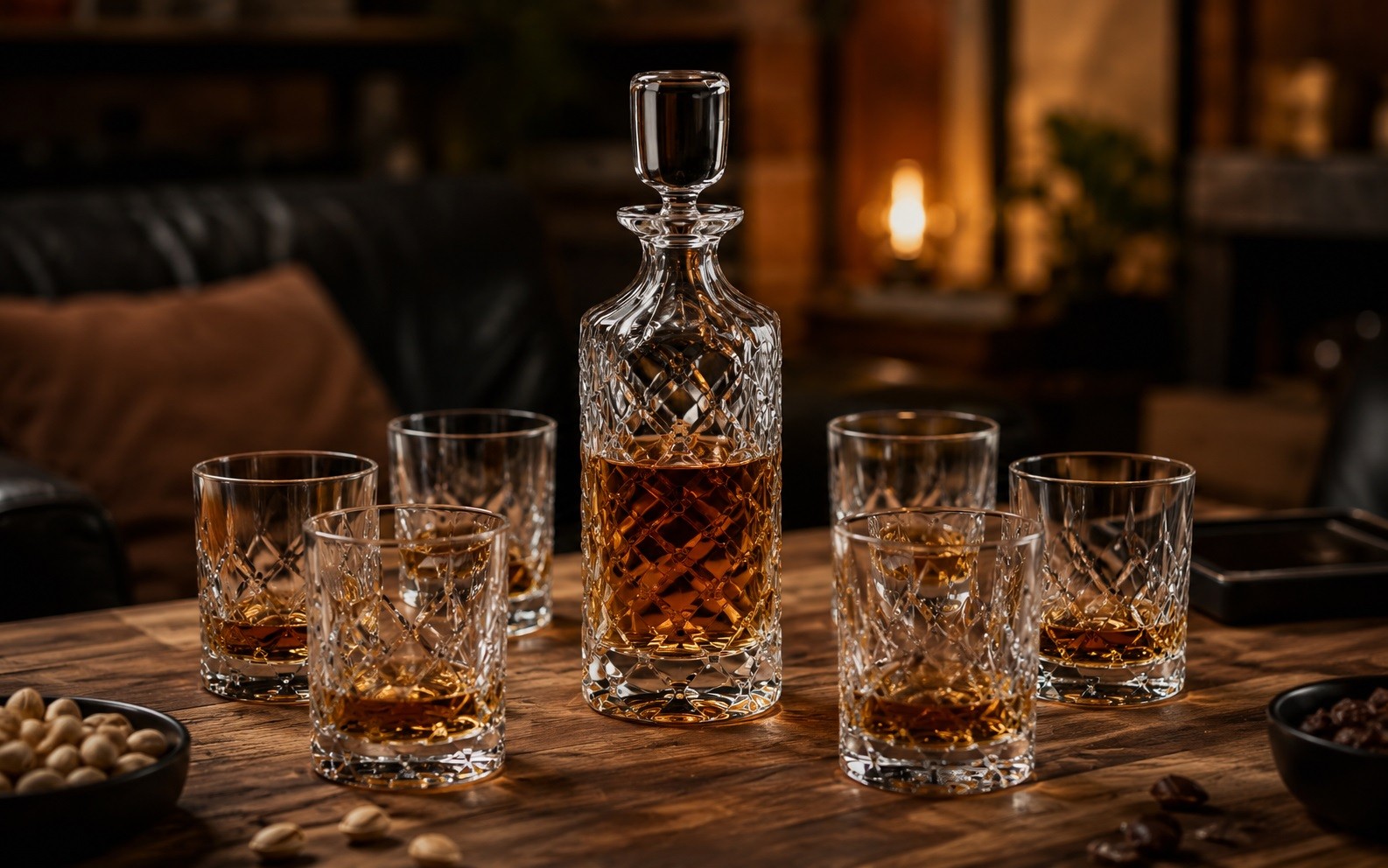 Zestaw do whisky karafka 850 ml + 6 szklanek 350 ml TINY