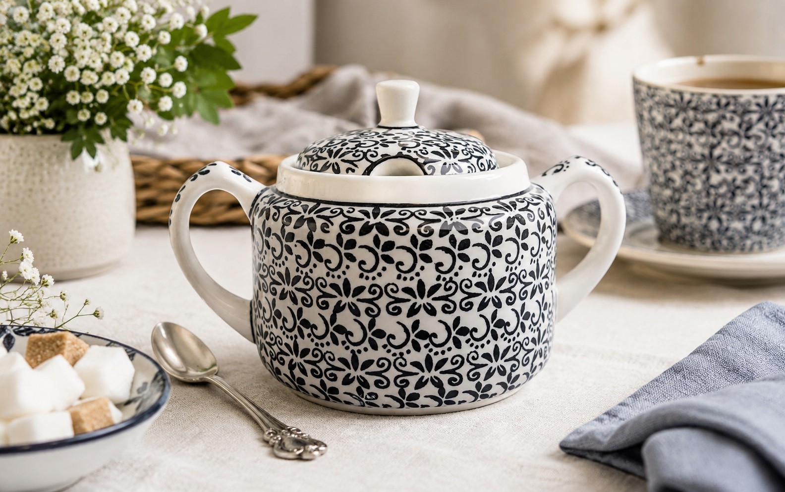 Cukiernica 350 ml z pokrywką GU-885 Bolesławiec Dekor 941